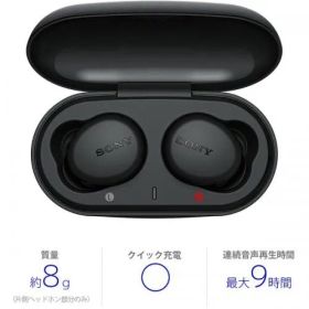 WJ117 ソニー SONY 完全ワイヤレスBluetoothイヤホン ブラック WF-XB700-B 〈WFXB700-BZ〉 4548736107267