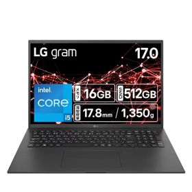 LG gram 17Z90RUGA55J ノートパソコン オブシディアンブラック 17.0型 Core i5 メモリ：16GB SSD：512GB