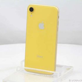 【中古】Apple(アップル) iPhoneXR 64GB イエロー MT082J／A SoftBank 【269-ud】