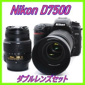 ニコン(Nikon)の超高性能 高画質Nikon D7500 ダブルレンズ 極上美品☘️家族写真に(デジタル一眼)