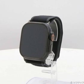 〔中古〕Apple(アップル) Apple Watch Ultra 2 GPS + Cellular 49mm ブラックチタニウムケース ブラックトレイルループ〔377-ud〕