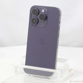 〔中古品〕 iPhone14 Pro 128GB ディープパープル MQ0F3J／A SIMフリー【198】