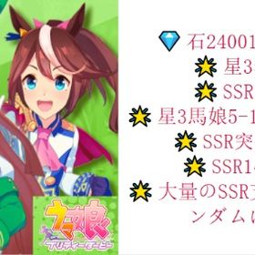 💎ジュエル=245019以上💎🌟星3券1🌟SSR券9🌟突破石1🌟星3馬娘5🔰支援カード | ウマ娘のアカウントデータ、RMTの販売・買取一覧