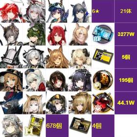 ☀️(*￣︶￣*)☀️ 即対応 ！ 進捗3-5前後 合成玉：441000個 | アークナイツのアカウントデータ、RMTの販売・買取一覧