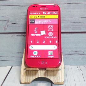 docomo F-01L 富士通 ピンク らくらくスマートフォン me 本体 白ロム SIMロック解除済み SIMフリー B445618