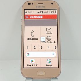 らくらくスマートフォン me F-01L ドコモ ゴールド 送料無料 即決 本体 c13594