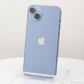 〔中古〕Apple(アップル) iPhone14 Plus 128GB ブルー MQ4H3J／A SIMフリー〔377-ud〕