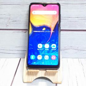 au Galaxy A20 SCV46 Black 本体 白ロム SIMロック解除済み SIMフリー B715220