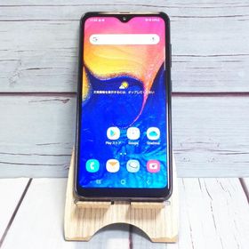 au Galaxy A20 SCV46 Black 本体 白ロム SIMロック解除済み SIMフリー B268764