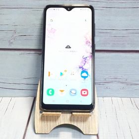 au Galaxy A20 SCV46 Black 本体 白ロム SIMロック解除済み SIMフリー B467268