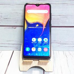 au Galaxy A20 SCV46 Black 本体 白ロム SIMロック解除済み SIMフリー B682800