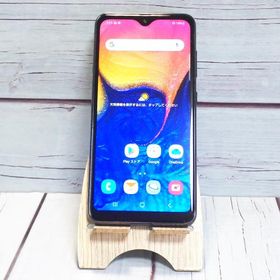 au Galaxy A20 SCV46 Black 本体 白ロム SIMロック解除済み SIMフリー B178526