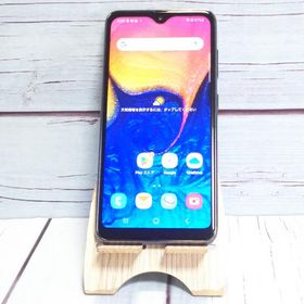 au Galaxy A20 SCV46 Black 本体 白ロム SIMロック解除済み SIMフリー B475980