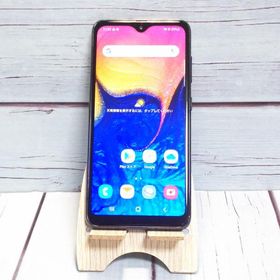 au Galaxy A20 SCV46 Black 本体 白ロム SIMロック解除済み SIMフリー B182031