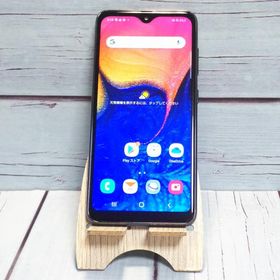 au Galaxy A20 SCV46 Black 本体 白ロム SIMロック解除済み SIMフリー B474827