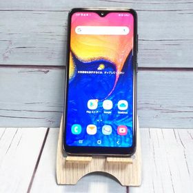 au Galaxy A20 SCV46 Black 本体 白ロム SIMロック解除済み SIMフリー B704836