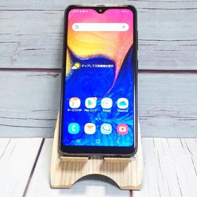 au Galaxy A20 SCV46 Black 本体 白ロム SIMロック解除済み SIMフリー B442773