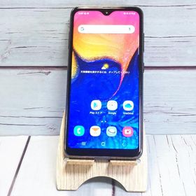 au Galaxy A20 SCV46 Black 本体 白ロム SIMロック解除済み SIMフリー B308348