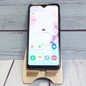 au Galaxy A20 SCV46 Black 本体 白ロム SIMロック解除済み SIMフリー B681810