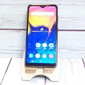 au Galaxy A20 SCV46 Black 本体 白ロム SIMロック解除済み SIMフリー B718026