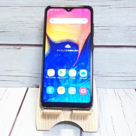 au Galaxy A20 SCV46 Black 本体 白ロム SIMロック解除済み SIMフリー 148819