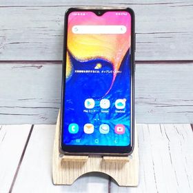 au Galaxy A20 SCV46 Black 本体 白ロム SIMロック解除済み SIMフリー 436487