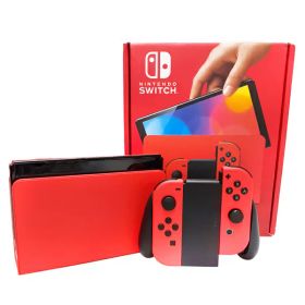【Nintendo】【中古美品】ニンテンドー『Nintendo Switch 有機ELモデル マリオレッド』HEG-S-RAAAA ゲーム機本体 1週間保証【中古】
