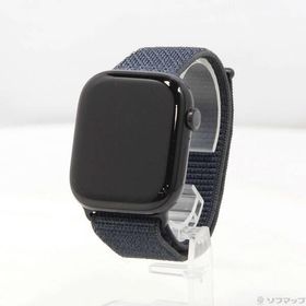 〔中古〕Apple(アップル) Apple Watch Series 10 GPS 46mm ジェットブラックアルミニウムケース インクスポーツループ〔344-ud〕