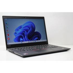 ノートパソコン 中古 Windows11 Lenovo ThinkPad X395 Ryzen 5 PRO 3500U メモリ8GB SSD256GB WPS offce搭載 カメラ 13.3インチ