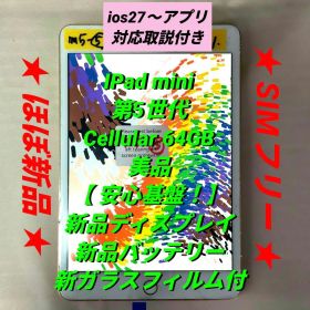 美品 ！ほぼ新品 IPad mini 第5世代 64GB SIMフリー