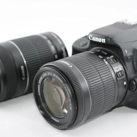 【中古】【外観並級】Canon デジタル一眼レフカメラ EOS Kiss X7 ダブルズームキット EF-S18-55mm/EF-S55-250mm付属 KISSX7-WKIT