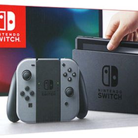 【ブラックフライデー！ポイント３倍！11/25-11/30！】【中古】任天堂 Nintendo Switch グレー 液晶画面いたみ 元箱あり [管理:1350012742]