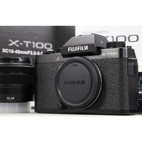 [新品同様｜動作保証] FUJIFILM X-T100 レンズキット ブラック [欠品なし]