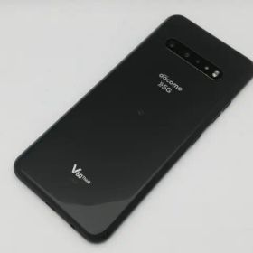 【中古】LG電子 docomo 【SIMロック解除済み】 LG V60 ThinQ 5G ザ ブラック 8GB 128GB L-51A【中野】保証期間１ヶ月【ランクC】