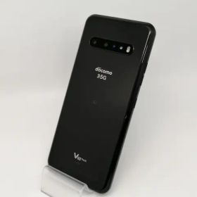 【中古】LG電子 docomo 【SIMロック解除済み】 LG V60 ThinQ 5G ザ ブラック 8GB 128GB L-51A【川越クレアモール】保証期間１ヶ月【ラン