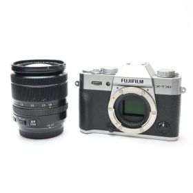 【中古】 《並品》 FUJIFILM X-T30 XF18-55mmレンズキット シルバー 【ファインダーカバー外装ゴムレンズ部品交換/各部点検済】 [ デジタルカメラ ]