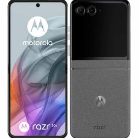 【中古】【安心保証】 motorola razr 50s[256G] SoftBank コアラグレイ