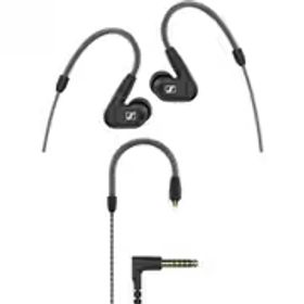 【ゼンハイザー お買い得セット】「有線イヤホン カナル型 φ3.5mm ステレオミニプラグ ブラック IE-300」＋「MMCX BRAIDED CABLE 4.4MM PLUG IEシリーズ用 ブレードケーブル 4.4mmバランス 700260」