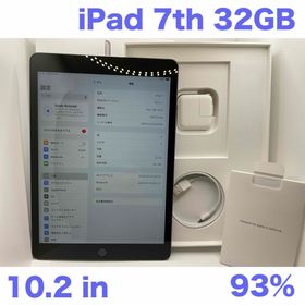 アップル(Apple)のiPad 第7世代 WiFi 32GB スペースグレイBT93%(タブレット)