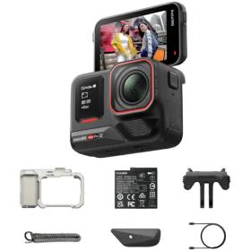 INSTA360｜インスタ360 アクションカメラ Insta360 Ace Pro 2 ストリート撮影キット（シングルバッテリー：ムーンライト・シルバー） ミッドナイトブラック CINSBBGA-ACEPRO248 [4K対応 /防水]