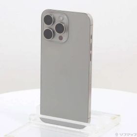 〔中古品〕 iPhone15 Pro Max 1TB ナチュラルチタニウム MU713J／A SIMフリー【371】