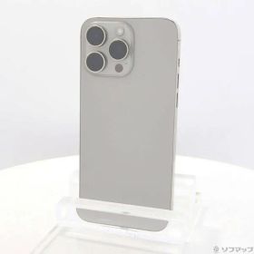 〔中古品〕 iPhone15 Pro Max 256GB ナチュラルチタニウム MU6R3J／A SIMフリー【349】
