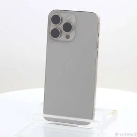 〔中古品〕 iPhone15 Pro Max 256GB ナチュラルチタニウム MU6R3J／A SIMフリー【262】