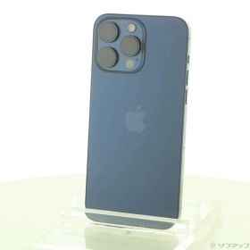 〔中古品〕 iPhone15 Pro Max 256GB ブルーチタニウム MU6T3J／A SIMフリー【368】
