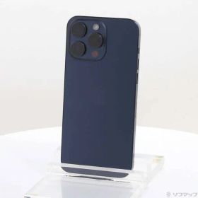 〔中古品〕 iPhone15 Pro Max 256GB ブルーチタニウム MU6T3J／A SIMフリー【198】