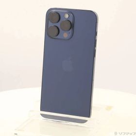 〔中古品〕 iPhone15 Pro Max 256GB ブルーチタニウム MU6T3J／A SIMフリー【344】