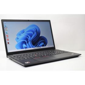 ノートパソコン 中古 ハイスペック Lenovo ThinkPad E15 Gen2 15.6インチ Ryzen 5 PRO 4650U SSD256GB メモリ8GB Windows11 カメラ