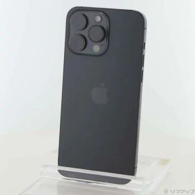 【中古】Apple(アップル) iPhone15 Pro Max 256GB ブラックチタニウム MU6P3J／A SIMフリー 【258-ud】