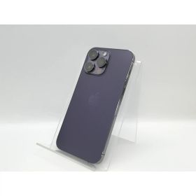 【中古】Apple docomo 【SIMフリー】 iPhone 14 Pro Max 128GB ディープパープル MQ993J/A【京都】保証期間1ヶ月【ランクC】