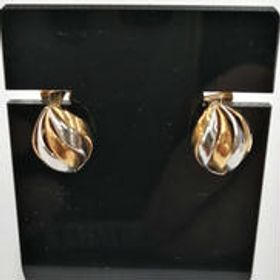 K18・PT900コンビイヤリング 総2.2G 宝石無しイヤリング